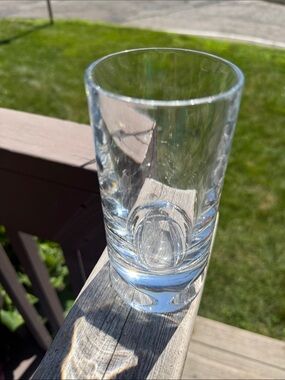 Nambe Groove Crystal  tumbler